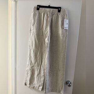 Athleta Retreat Linen Wide Leg Pant (L)